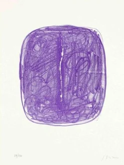 Lucio Fontana, Space Concept (Concetto Spaziale), Lithographie, 1967