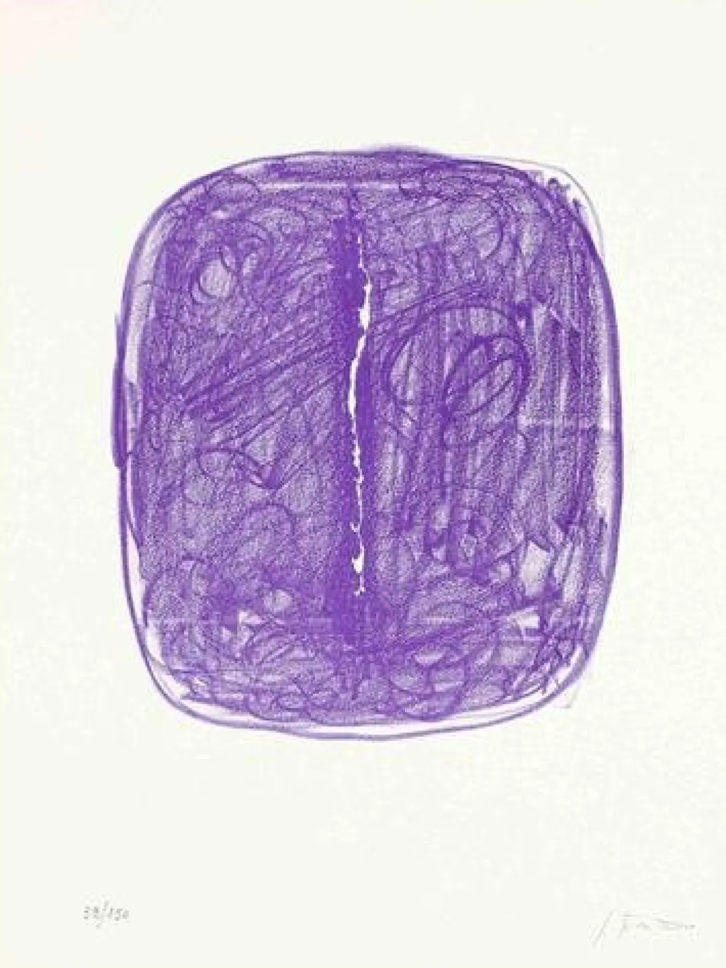 Lucio Fontana, Space Concept (Concetto Spaziale), Lithographie, 1967