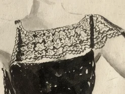 Lucy Croffin, Art Deco Fashion Artwork, 1932, Tusche oder Aquarell auf Papier, gerahmt