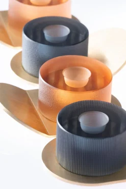Lumino Satinierter Kerzenhalter von Federico Peri für Purho Murano