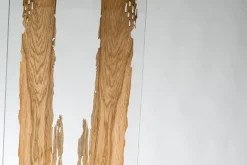 Luxus Raumteiler aus Glas, Eiche & 24 Karat vergoldetem Metall von VGnewtrend