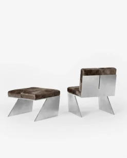 LV Ottomane aus Aluminium von Pietro Franceschini
