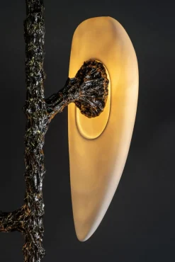 Lv-426 Vertical 3 Diffuser Hängelampe aus Patinierter Gussbronze von William Guillon