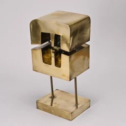 Lyse Oudoire, Messing Skulptur, 1970er