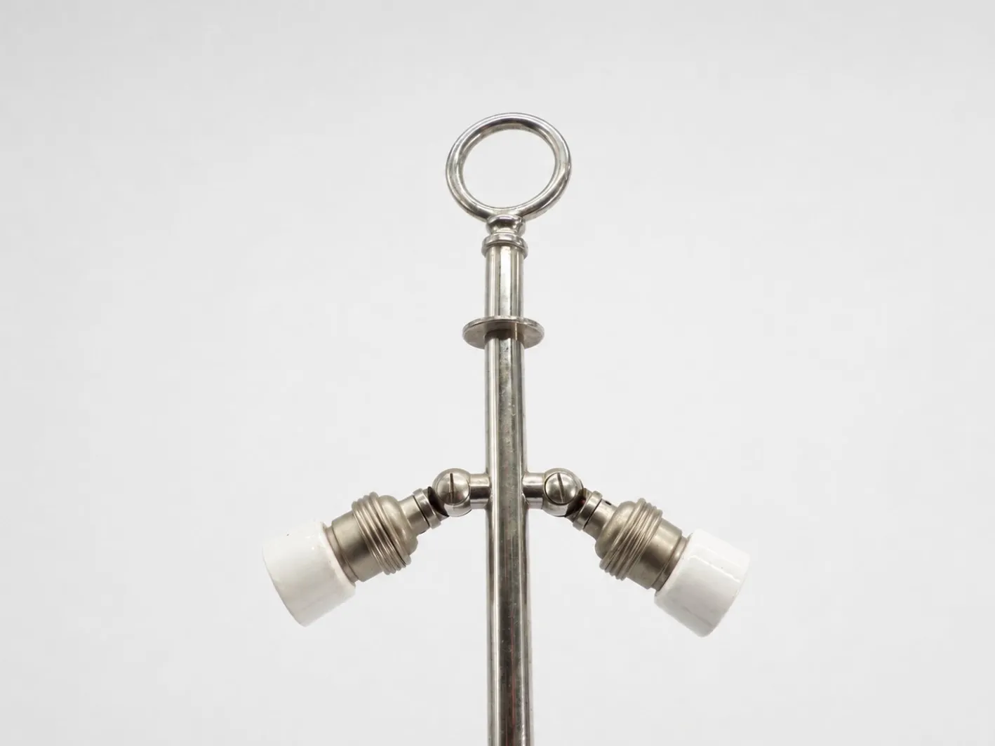 Maiskolben Lampe aus Versilberter und Vergoldeter Bronze von Maison Charles, France, 1970