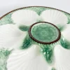 Majolica Austernteller, Frankreich, 1920er, 2er Set