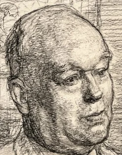 Malcolm Osborne, Portrait of Wilfred E. Billinghame, 1960, Bleistiftzeichnung
