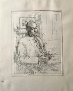 Malcolm Osborne, Portrait of Wilfred E. Billinghame, 1960, Bleistiftzeichnung