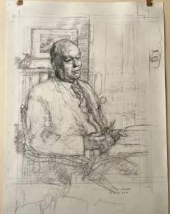 Malcolm Osborne, Portrait of Wilfred E. Billinghame, 1960, Bleistiftzeichnung
