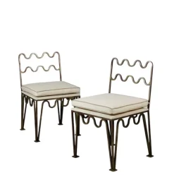 Méander Beistellstühle von Atelier Cabanel, 2er Set