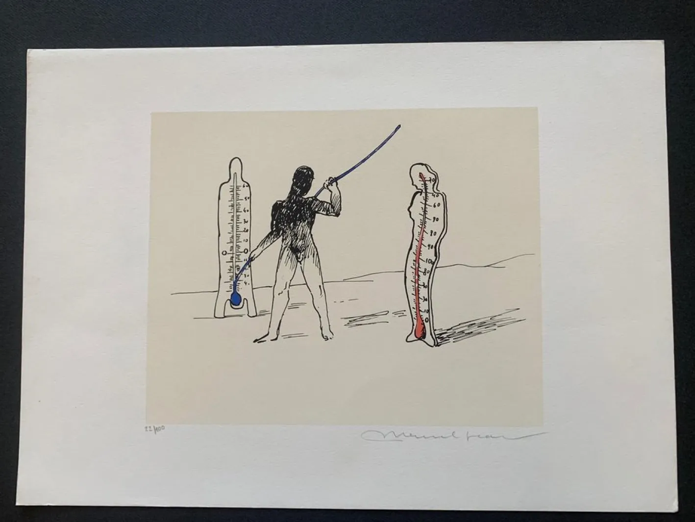 Marcel Jean, Surrealistische Komposition, 1960er, Lithographie