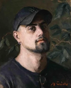 Marco Fariello, Selbstporträt, 2010er, Ölgemälde auf Leinwand