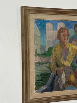 Margareta Wallin Kylander, Women in Yellow, 1960er, Öl auf Leinwand, Gerahmt