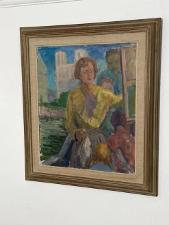 Margareta Wallin Kylander, Women in Yellow, 1960er, Öl auf Leinwand, Gerahmt