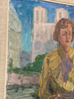 Margareta Wallin Kylander, Women in Yellow, 1960er, Öl auf Leinwand, Gerahmt