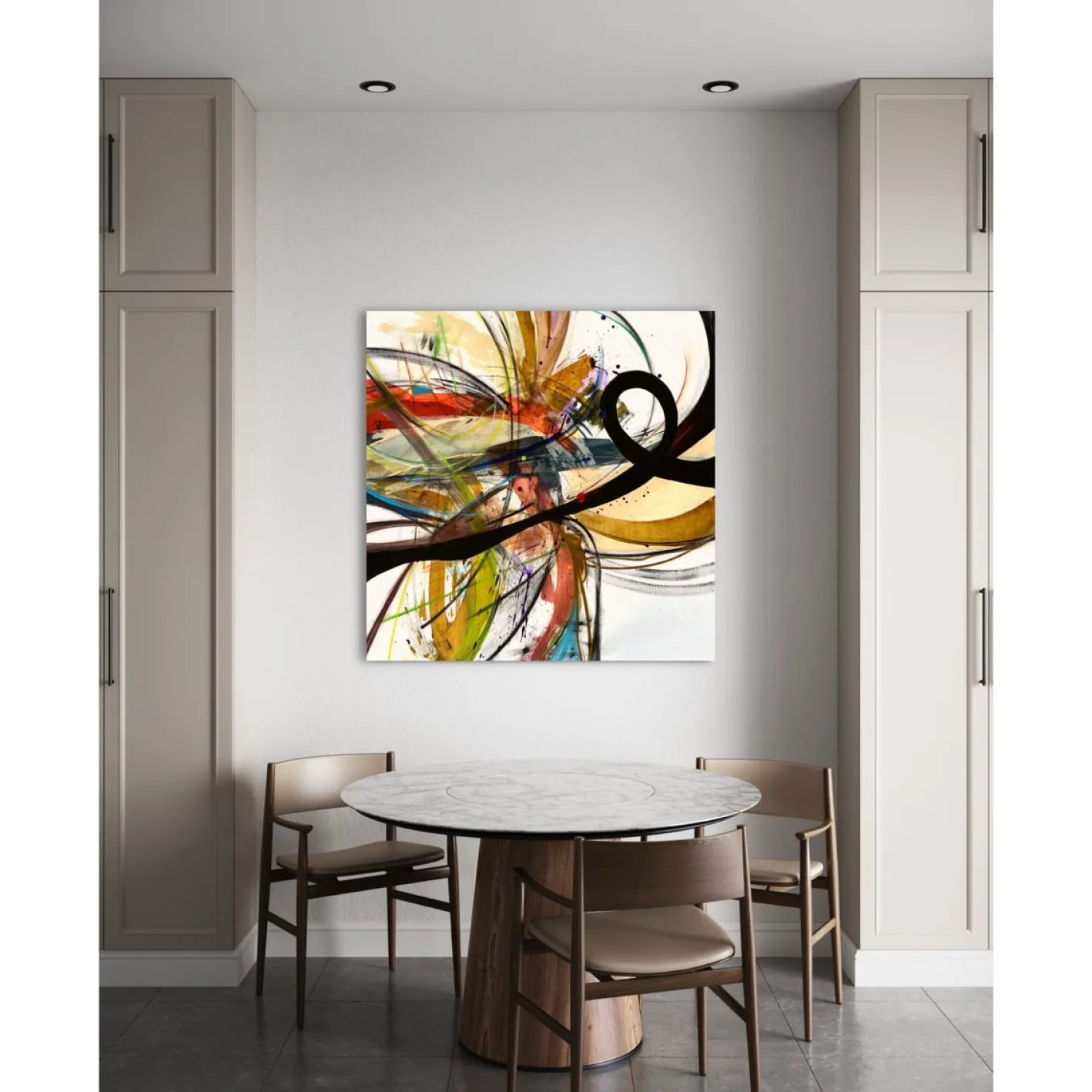 Maria Esmar, Ohne Titel, Mixed Media auf Leinwand