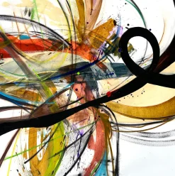 Maria Esmar, Ohne Titel, Mixed Media auf Leinwand