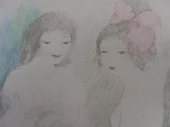Marie Laurencin, Drei Freunde mit einer Gitarre, 1928, Lithographie