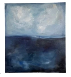 Marilina Marchica, Blaue Landschaft, 2024, Öl auf Leinwand