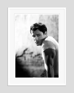 Marlon Brando Archivdruck in Weiß