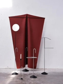 Maroon Kvadrat Baton Paravant von Ronan Bouroullec für BD Barcelona