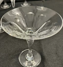 Martinigläser aus Kristallglas von Christinenhutte, Deutschland, 1970er, 12er Set