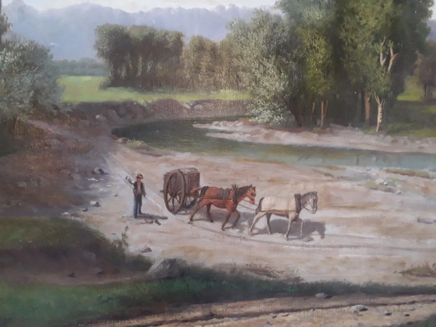 Massa, Landschaft, 1880er, Öl auf Leinwand