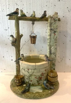 Massier Delphin Keramik Brunnen von Vallauris