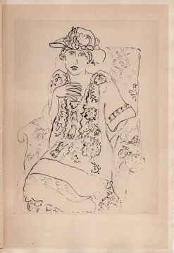 Matisse, Sitzendes Mädchen, Original Lithographie, 1920