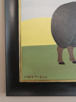 Matt Rix, Walter, Öl auf Holz, gerahmt