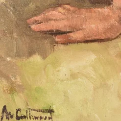 Maurice Callewaert, Junger Tänzer, 1930, Öl auf Leinwand, Gerahmt
