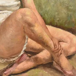 Maurice Callewaert, Junger Tänzer, 1930, Öl auf Leinwand, Gerahmt