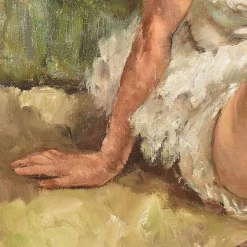 Maurice Callewaert, Junger Tänzer, 1930, Öl auf Leinwand, Gerahmt