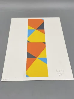 Max Bill, Geometrische Komposition, Siebdruck, 1988