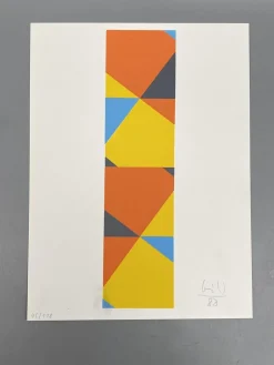 Max Bill, Geometrische Komposition, Siebdruck, 1988