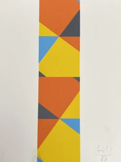 Max Bill, Geometrische Komposition, Siebdruck, 1988