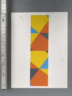 Max Bill, Geometrische Komposition, Siebdruck, 1988