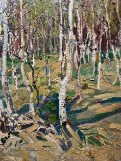 Maya Kopitzeva, Bosco, Ölgemälde, 1966, gerahmt