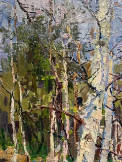 Maya Kopitzeva, Bosco, Ölgemälde, 1966, gerahmt