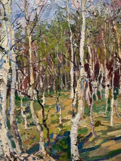 Maya Kopitzeva, Bosco, Ölgemälde, 1966, gerahmt