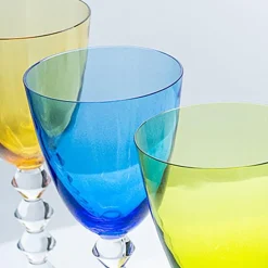 Mehrfarbige Baccarat Weinkristallgläser, Frankreich, 1960, 6 . Set