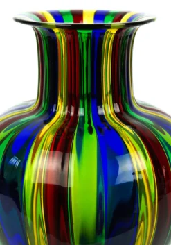 Mehrfarbige Vase aus geblasenem Muranoglas von Urban für Made Murano Glas, 2019