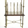 Messing Buchstabentisch im Regency Stil, 1920er