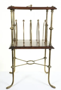 Messing Buchstabentisch im Regency Stil, 1920er