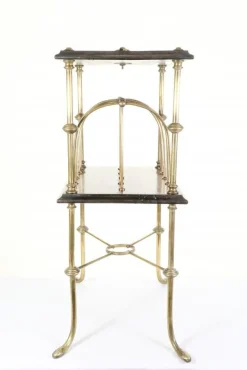 Messing Buchstabentisch im Regency Stil, 1920er