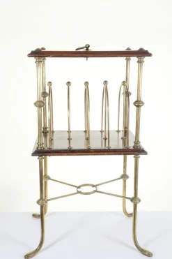 Messing Buchstabentisch im Regency Stil, 1920er