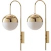 Messing Wandlampe 01 von Magic Circus Editions, 2er Set