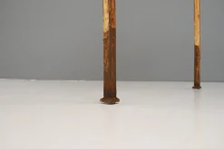 Metalltisch mit Glasplatte, 1930er