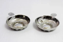 Meursault Tastevins aus versilbertem Metall, 1960er, 2er Set