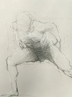 Michal Bajsarowicz, Akt, Zeichnung auf Papier, 21. Jahrhundert